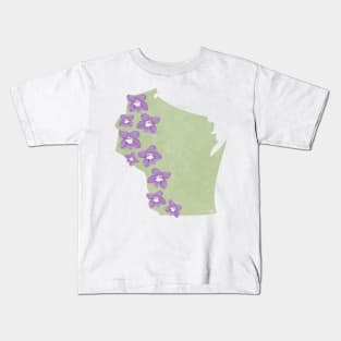 Wisconsin Violet Kids T-Shirt